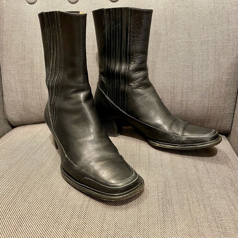 Bally Soft Leather Chelsea Tall Ankle Boots
